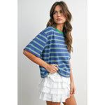 Load image into Gallery viewer, Magnolia Tee - Blue / Green
