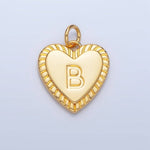 Load image into Gallery viewer, Initial Sunburst Heart Charm
