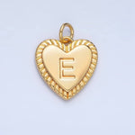 Load image into Gallery viewer, Initial Sunburst Heart Charm
