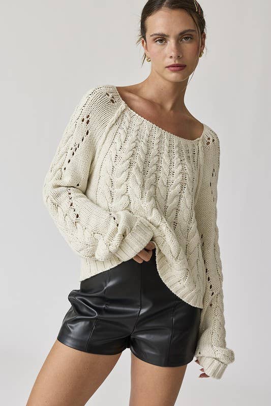 Leah Cable Sweater