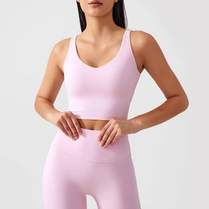 Lexi Sports Bra Tank - Sweet Pink