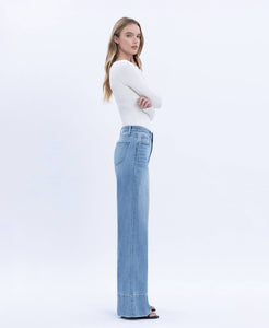 High Rise Wide Leg Jean - Vervet