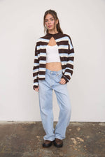 Load image into Gallery viewer, Lorelei Cardi: Brown Multi
