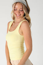 Load image into Gallery viewer, Clean Line Square Tank - Butter
