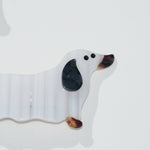 Load image into Gallery viewer, Dachshund Ghost French Hair Clip
