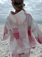 Load image into Gallery viewer, Margo Quilted Patchwork Hoodie -Sunkissed Coconut
