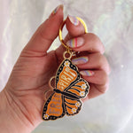 Load image into Gallery viewer, Free Spirit Butterfly Enamel Keychain
