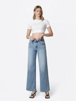 Load image into Gallery viewer, Glow Wide Leg Jean: Flying Monkey
