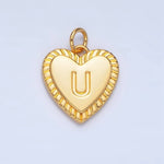 Load image into Gallery viewer, Initial Sunburst Heart Charm
