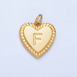 Load image into Gallery viewer, Initial Sunburst Heart Charm

