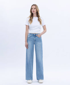 High Rise Wide Jeans - Poprock - Vervet