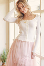 Load image into Gallery viewer, Cara Knit Top - Ivory
