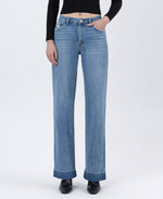 Load image into Gallery viewer, Cuffed Baggy Wide Leg - Medium Dark - Vervet
