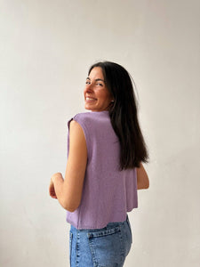 Rous Lavender Cotton Vest