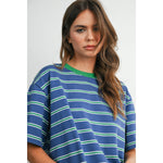 Load image into Gallery viewer, Magnolia Tee - Blue / Green

