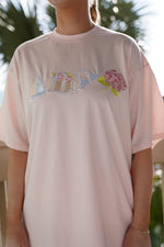 Load image into Gallery viewer, Garden Embroidered Tee: Sunkissed Coconut
