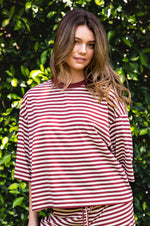 Load image into Gallery viewer, Marlowe Tee: Burgundy
