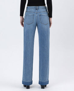 Cuffed Baggy Wide Leg - Medium Dark - Vervet
