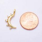 Load image into Gallery viewer, Sparkle Crescent Moon Charm
