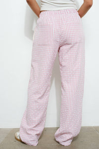 Gingham Pant - Pink