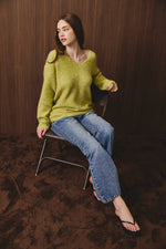 Load image into Gallery viewer, Chartreuse Sweater

