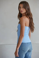 Load image into Gallery viewer, Sweetheart Tube Top - Baby Blue
