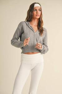 Zip Up Sweater Hoodie