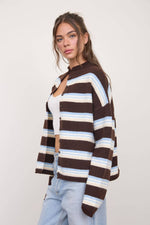 Load image into Gallery viewer, Lorelei Cardi: Brown Multi
