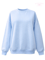 Load image into Gallery viewer, Baby Blue Dot Sweatshirt: Sunkissed Coconut
