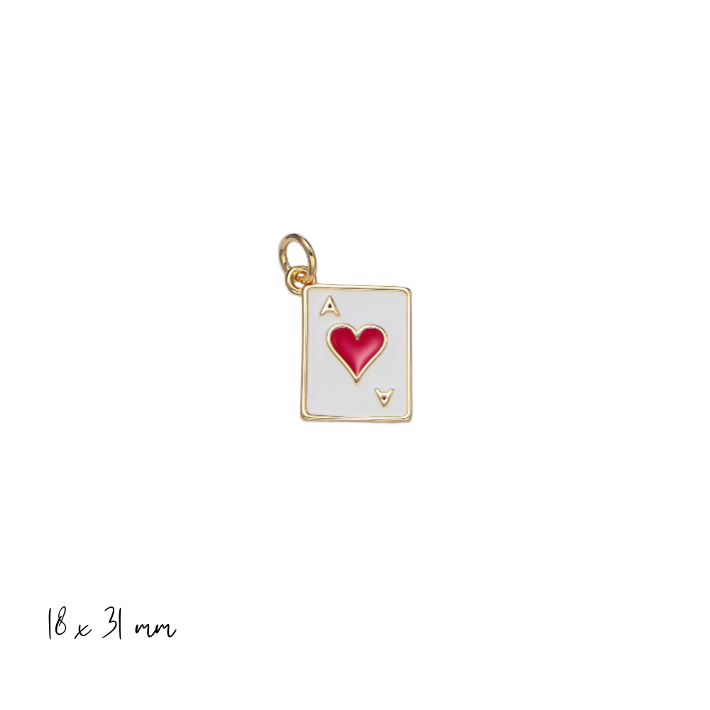 Ace of Hearts Charm