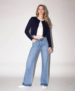 Cuffed Baggy Wide Leg - Medium Dark - Vervet