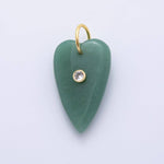 Load image into Gallery viewer, Heart Gemstone Charm
