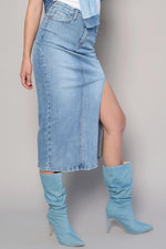 Load image into Gallery viewer, Kezia Maxi Denim Skirt
