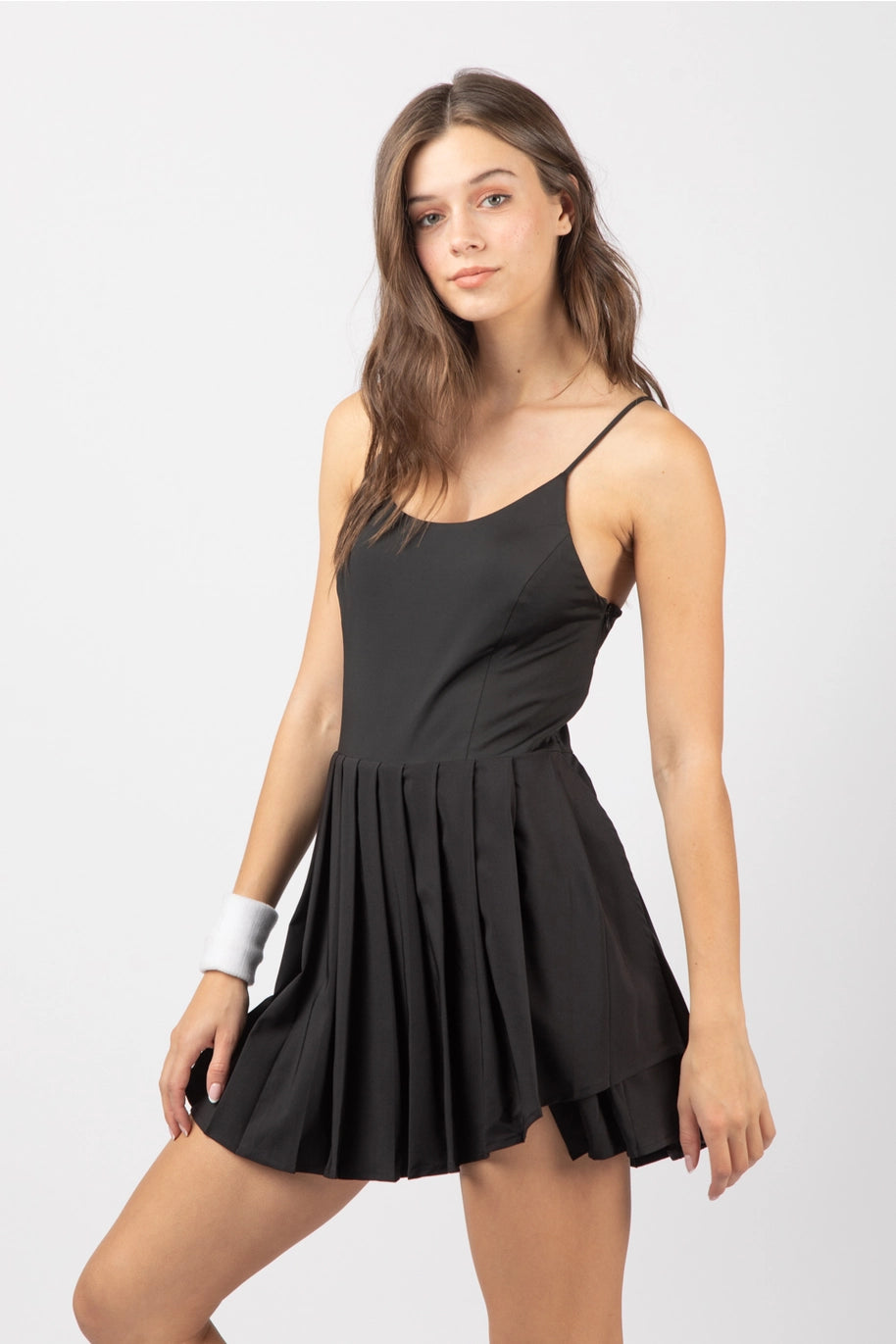 Lapis Tennis Dress - Black