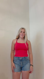 Load and play video in Gallery viewer, Ava Cami - Poppy Red
