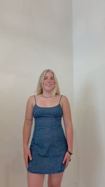 Load and play video in Gallery viewer, Ruby Denim Dress
