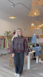 Load and play video in Gallery viewer, Leo Bomber Jacket
