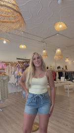 Load and play video in Gallery viewer, Liz A-Line Short - Hidden Jeans
