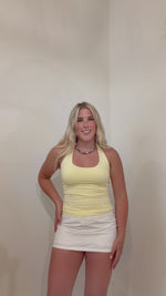 Load and play video in Gallery viewer, Petal Halter Cami: Lemontini

