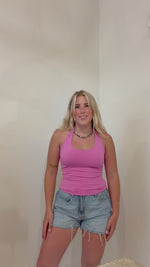 Load and play video in Gallery viewer, Petal Halter Cami: Crocus
