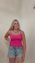 Load and play video in Gallery viewer, Dottie Cami: Fuchsia

