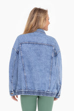 Load image into Gallery viewer, Rosemary Oversized Denim Jacket
