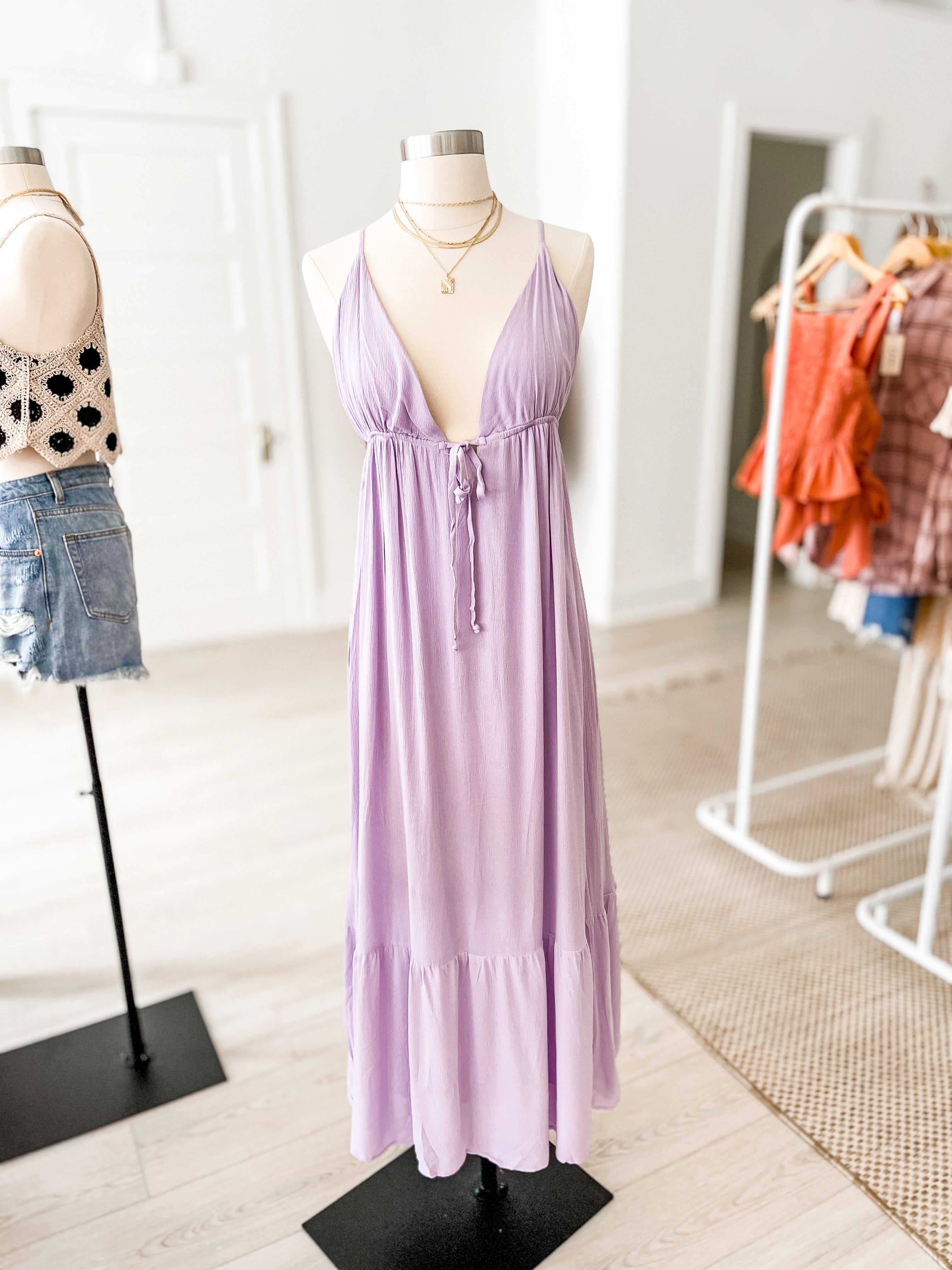 Lisa Maxi Dress - Lavender
