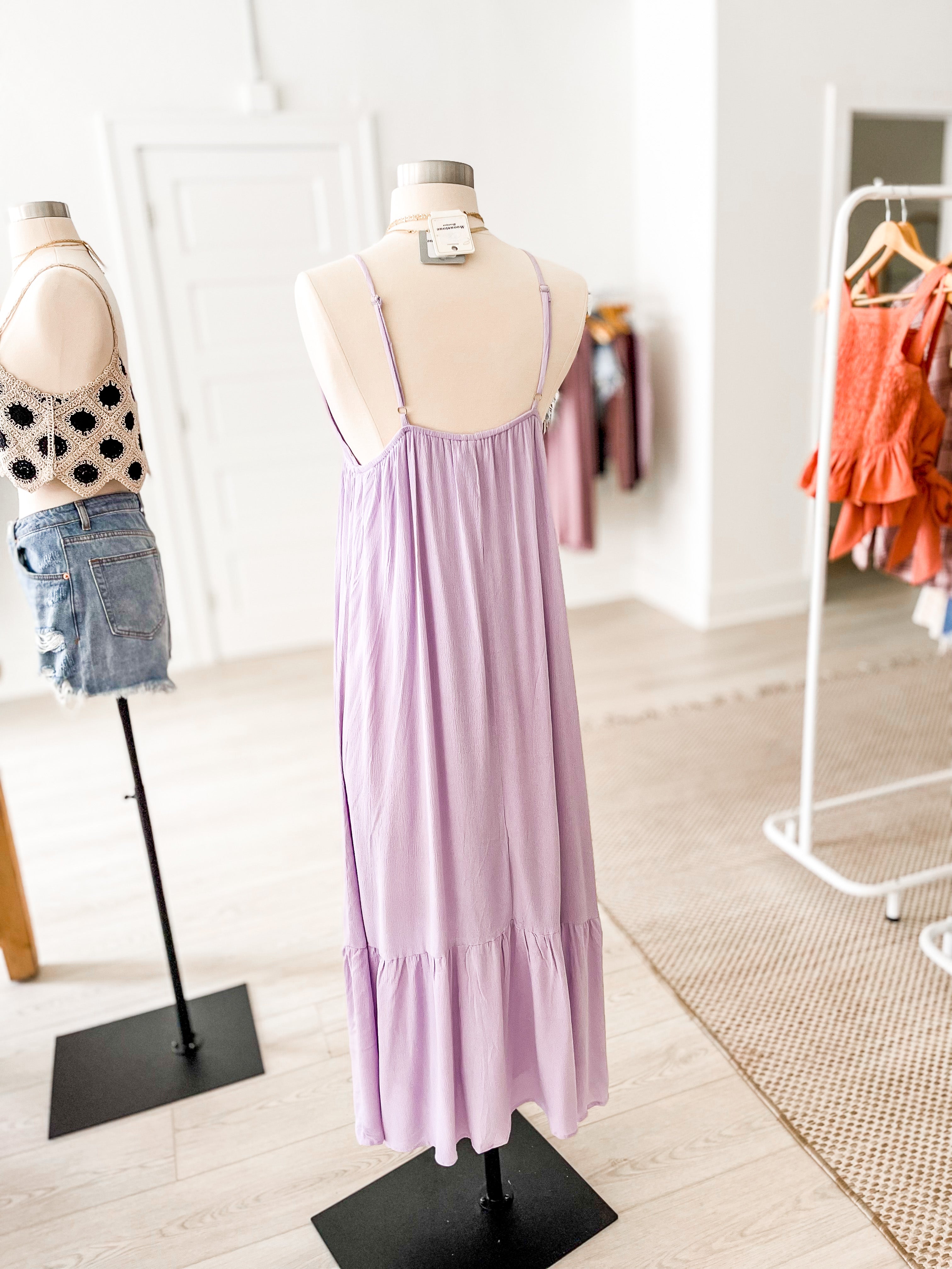 Lisa Maxi Dress - Lavender