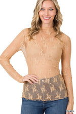 Load image into Gallery viewer, Floral Layering Top - Tan
